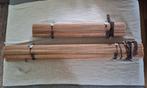 2x bamboe rolgordijn, Bruin, Zo goed als nieuw, 150 tot 200 cm, 50 tot 100 cm