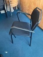 10 vergaderstoelen zwart stapelbaar, Huis en Inrichting, Stoelen, Ophalen, Zo goed als nieuw, Zwart, Vijf, Zes of meer stoelen