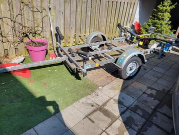  Bcm rubberboot/rib speedboot trailer 750kg tot 5 meter beschikbaar voor biedingen