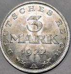 Duitsland 3 Mark 1922A Aluminium. 20 stuks op voorraad, Ophalen of Verzenden