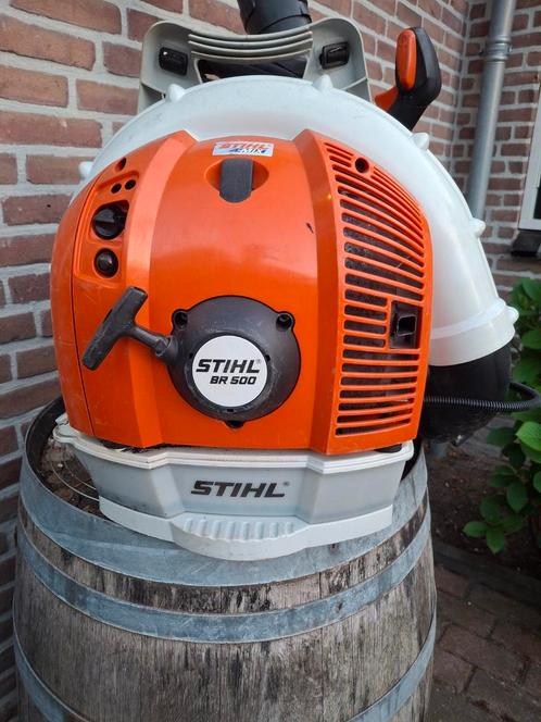 Stihl BR500 Sillent ! Zeer stille bladblazer ., Tuin en Terras, Bladblazers, Zo goed als nieuw, Ruggedragen, Benzine, Ophalen