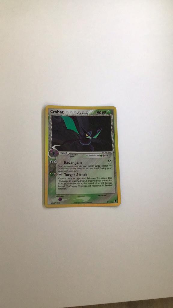Zeldzame Crobat Pokémonkaart – 2005 – KTA-L7Y-TRG – €15, Hobby en Vrije tijd, Verzamelkaartspellen | Pokémon, Gebruikt, Losse kaart