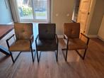 Set van 6 industriële eetkamerstoelen – 3 kleuren, Ophalen, Zo goed als nieuw, Zwart, Vijf, Zes of meer stoelen