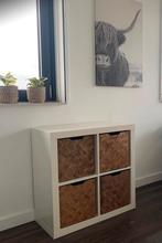 IKEA Kallax kast met 4 manden, Ophalen, Zo goed als nieuw