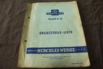 Hercules K50 1963 moped ersatzteil liste, Ophalen of Verzenden, Gebruikt