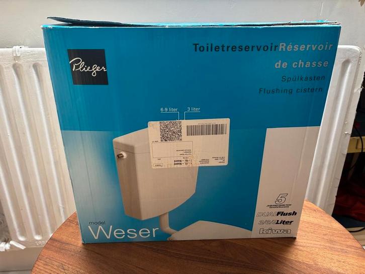 Nieuwe Plieger Weser Stortbak - Nooit Gebruikt!, Doe-het-zelf en Verbouw, Sanitair, Nieuw, Toilet, Ophalen of Verzenden