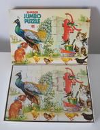 Vintage Jumbo dierenpuzzel jaren 70, Ophalen of Verzenden, Gebruikt