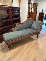 Antieke mahoniehouten chaise lounge, Ophalen of Verzenden