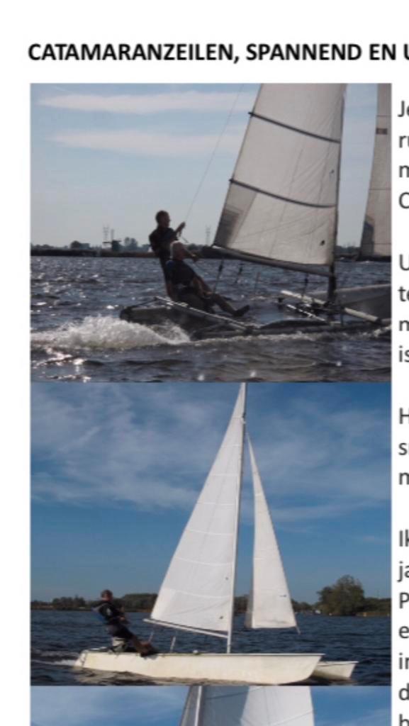 Catamaran prindle 16 te huur / delen, Watersport en Boten, Zeilen en Zeiltoebehoren, Gebruikt, Overige typen, Minder dan 15 m²
