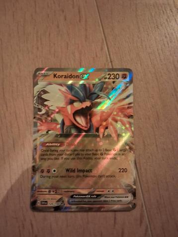 Koraidon EX Pokemonkaart - Perfecte Staat! Met 2 hoesjes beschikbaar voor biedingen