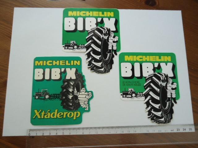 sticker oud Michelin traktor landbouw agrrisch tractor 3 x, Verzamelen, Stickers, Zo goed als nieuw, Bedrijf of Vereniging, Verzenden