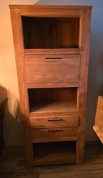 Twee mooie teakhouten kasten 196x80x40, Huis en Inrichting, Kasten | Buffetkasten, Ophalen, 50 tot 100 cm, Zo goed als nieuw, 150 tot 200 cm