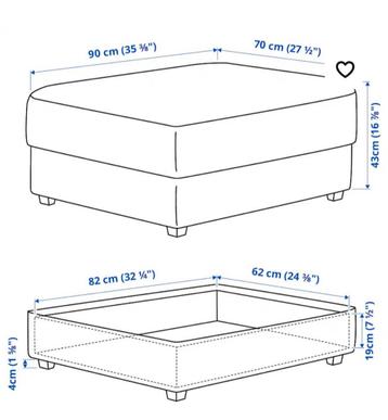 IKEA Kivik bank (stof) voor 2- 3 personen - afbeelding 8