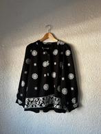 Geborduurde blouse Norah (38), Kleding | Dames, Maat 38/40 (M), Zwart, Ophalen of Verzenden, Zo goed als nieuw