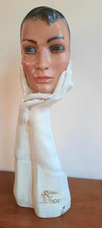 Beeld Christiaan Dior art deco hoofd mannequin vintage buste, Ophalen of Verzenden