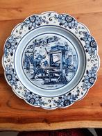 Delfts blauw bord - Drukkerij van Buuren, Ophalen of Verzenden