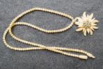 Ketting  met Edelweiss Bloem  -  uit de 50 er jaren, Antiek en Kunst, Curiosa en Brocante, Verzenden