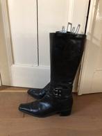 Mooie leren laarzen, Hoge laarzen, Luca Ferri, Zwart, Ophalen of Verzenden