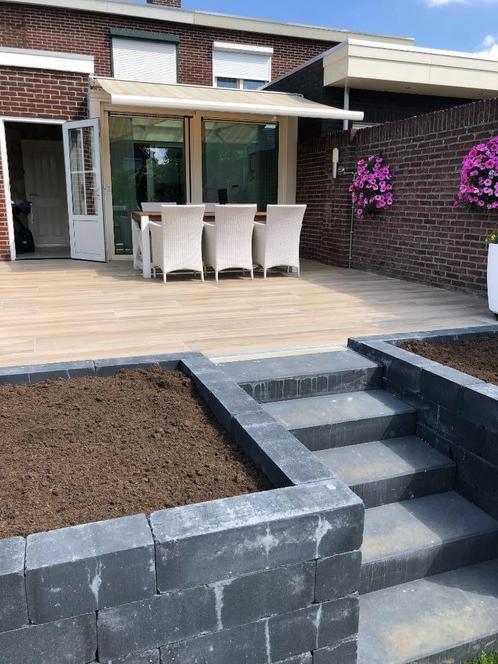 keramische terrastegels houtlook ech naturel 120x40x2 cm, Tuin en Terras, Tegels en Klinkers, Nieuw, Terrastegels, Keramiek, 10 m² of meer