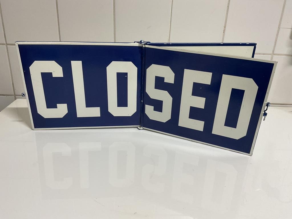 OPEN/CLOSED metalen bord, Verzamelen, Merken en Reclamevoorwerpen, Ophalen of Verzenden