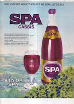 Retro reclame 1984 Spa frisdrank cassis met bessen, Overige typen, Ophalen of Verzenden