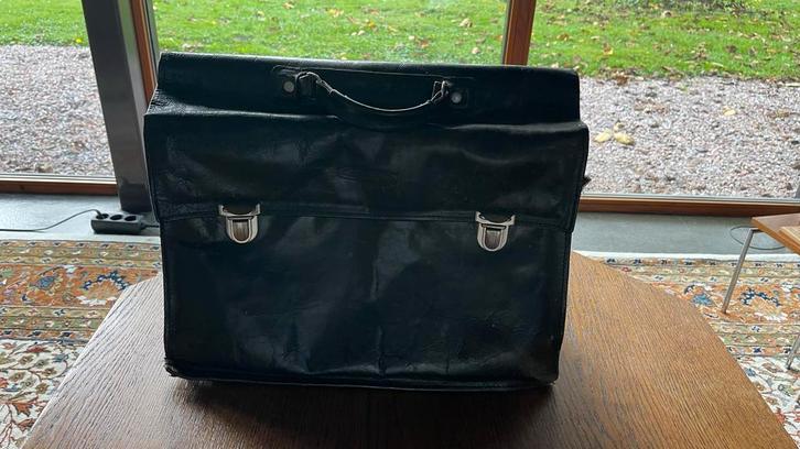 Fred de la Bretonière Aktetas - Gebruikt, Sieraden, Tassen en Uiterlijk, Tassen | Reistassen en Weekendtassen, Gebruikt, Zwart