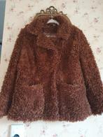 Leuke nepbont jas van h&m, Ophalen of Verzenden, Zo goed als nieuw, Maat 38/40 (M), Bruin