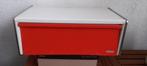 Vintage Broodtrommel Rood/Wit   seventies, Ophalen of Verzenden, Gebruikt
