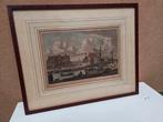 Originele kopergravure De Havenpoort te Harlingen, Antiek en Kunst, Kunst | Etsen en Gravures, Ophalen of Verzenden