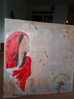 Schilderij met Afrikaanse vrouw 1x1m, Ophalen