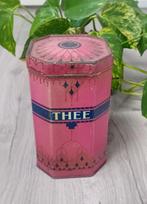 vintage thee blik achthoeking, Verzamelen, Blikken, Ophalen of Verzenden, Gebruikt, Thee, Overige merken