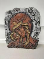 Plaquette Steen Madonna met kind Jezus, Antiek en Kunst, Ophalen