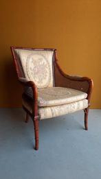 Giorgetti Fauteuil, vintage Italiaans design, webbing, Huis en Inrichting, Ophalen, Gebruikt, Riet of Rotan, Vintage
