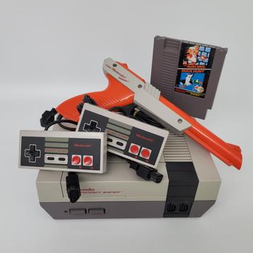 Nintendo NES Console - Complete Set - Super Mario Duck Hunt beschikbaar voor biedingen