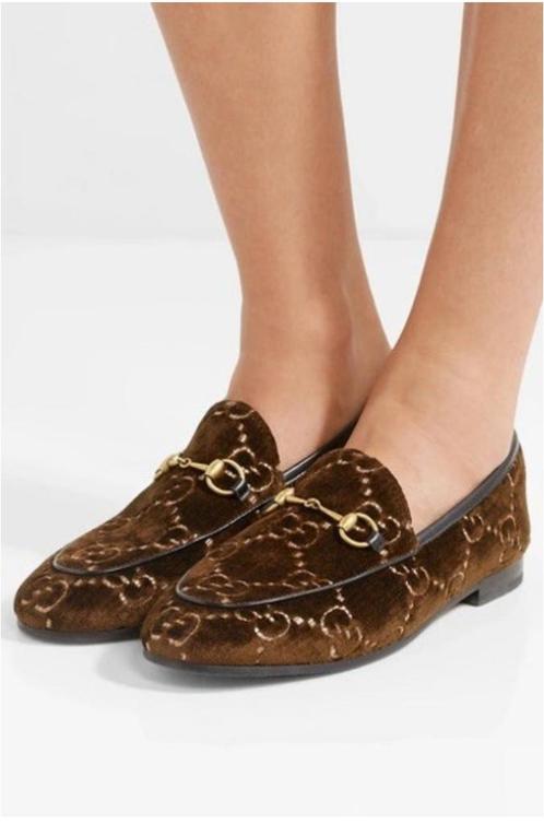 GUCCI Jordaan bruin velvet goud horse-bit  flats Maat 41, Kleding | Dames, Schoenen, Zo goed als nieuw, Instappers, Bruin, Ophalen of Verzenden