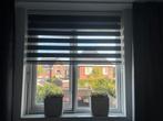 Duo rolgordijn grijs / antraciet, Ophalen, Zo goed als nieuw, Grijs, 150 tot 200 cm