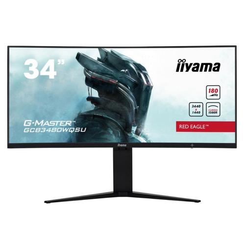 iiyama G-Master 34 Inch UWQHD Curved 180Hz 0.4ms Monitor, Computers en Software, Monitoren, Zo goed als nieuw