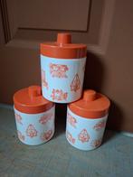 3 vintage opaline potjes voorraadpotjes, Verzamelen, Ophalen of Verzenden, Huis en Inrichting