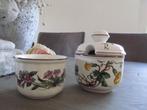 Villeroy & Boch Botanica Suikerpot + Schaaltje, Keramiek, Ophalen of Verzenden, Overige stijlen, Schaal of Schalen