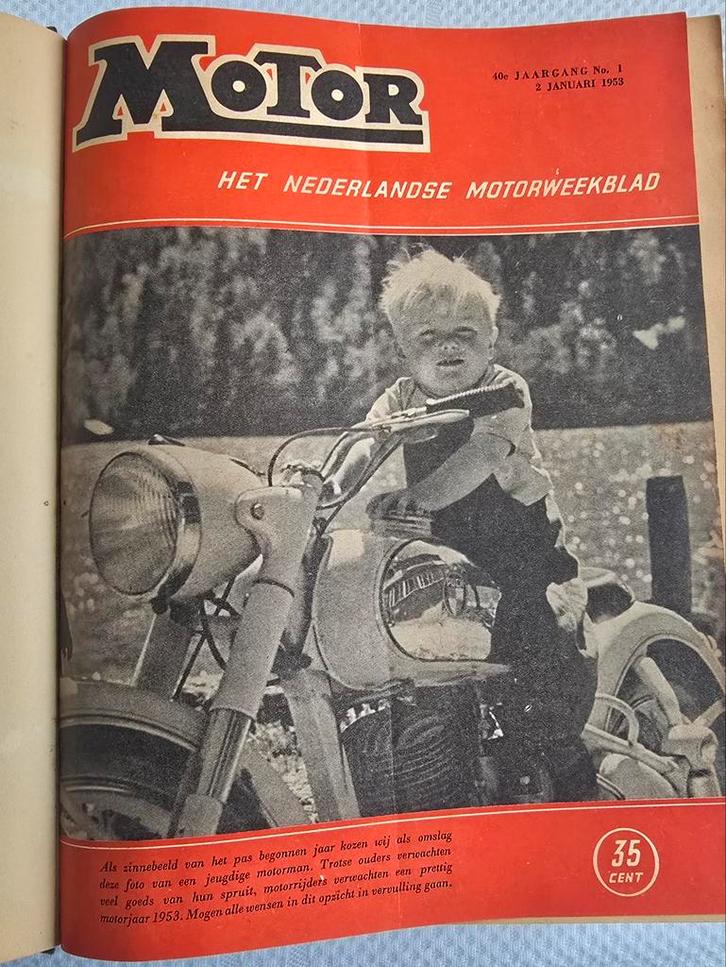 Ingebonden Weekblad Motor - Jaargang 1953, Boeken, Motoren, Gelezen, Algemeen, Ophalen of Verzenden