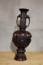 Grote bronzen vaas Japan, Ophalen of Verzenden