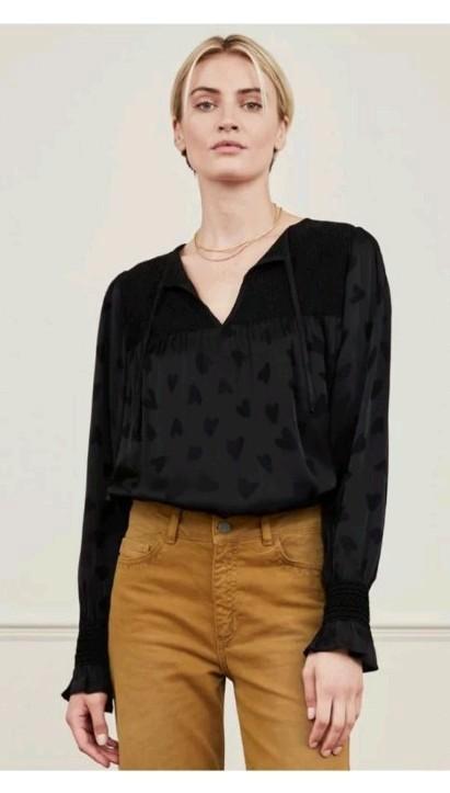 Fabienne Chapot Caro top/ blouse maat 38 *nieuw *, Kleding | Dames, Blouses en Tunieken, Nieuw, Maat 38/40 (M), Zwart, Ophalen of Verzenden