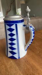 Oude keulse  bierpul met deksel, Antiek en Kunst, Antiek | Keramiek en Aardewerk, Ophalen of Verzenden
