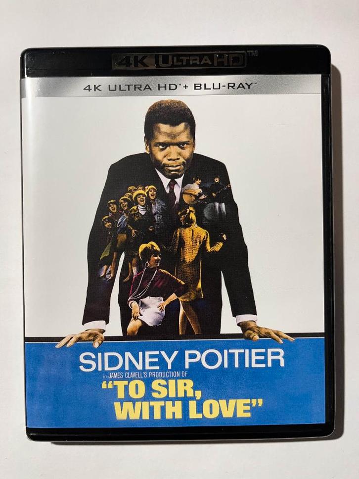 To Sir, with Love (1967) Sidney Poitier 4K Ultra HD UHD, Cd's en Dvd's, Blu-ray, Zo goed als nieuw, Drama, Ophalen