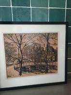 Ets Cornelis Brandenburg - Brouwersgracht, Antiek en Kunst, Ophalen