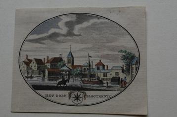 SLOTERDIJK AMSTERDAM A.C. BROUWER Gravure 1793 gekleurd G61 beschikbaar voor biedingen