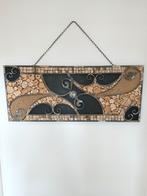 Landelijke wanddecoratie van schijfjes drijfhout, Ophalen of Verzenden, Nieuw