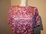 Studio Anneloes mooie top in print fucia roze/ wit M, Maat 38/40 (M), Studio Anneloes, Verzenden, Zo goed als nieuw