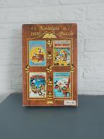 Disney puzzel “Mickey Mouse 4 x Nostalgia in 1" 1000 st, Gebruikt, Ophalen of Verzenden, 500 t/m 1500 stukjes, Legpuzzel