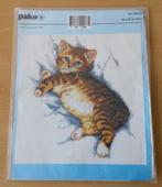 Slaperige Kitten / Kat Pakket - Pako - 1997, Pako, Nieuw, Ophalen of Verzenden, Handborduren